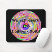 Wij vertegenwoordigen de Lollipop Guild Mousepad Muismat (Met muis)