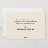 WIJ VERWONDEN U VROLIJK KERSTHOND HUISDIER FURRY FEESTDAGENKAART (Achterkant)