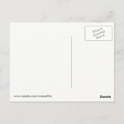 Wij verzetten ons tegen en wij zullen roze en zwar briefkaart (Achterkant)