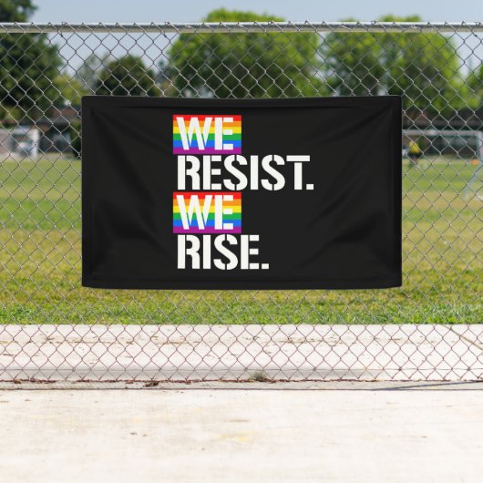 Wij verzetten ons tegen ons opruiing - LGBTQ-recht Spandoek (Insitu)