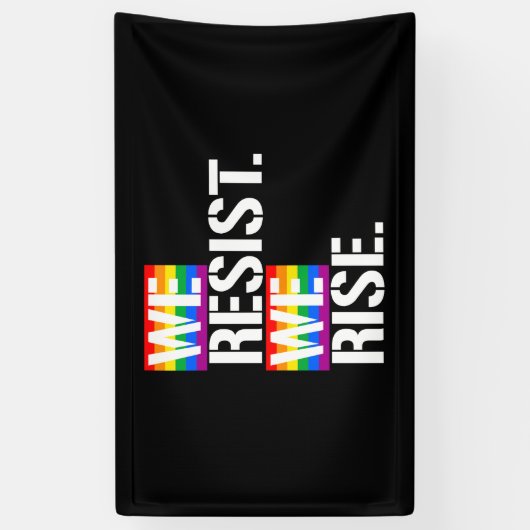 Wij verzetten ons tegen ons opruiing - LGBTQ-recht Spandoek (Verticaal)