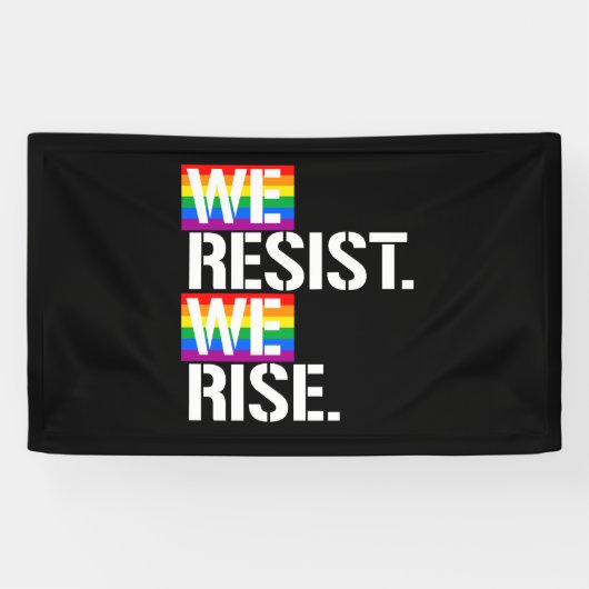 Wij verzetten ons tegen ons opruiing - LGBTQ-recht Spandoek (Horizontaal)