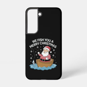 Wij vissen u een vrolijk Kerstmis Visser Vissen  Samsung Galaxy Hoesje