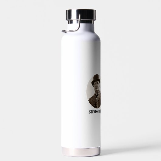 Wij vormen onze bouwstenen Winston Churchill Quote Waterfles (Rechts)