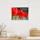 Wij waarderen onze verpleegkundigen! kunstprint po poster (Keuken)