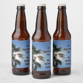 Wij waarderen u van familie palmboom dank u bier etiket (Flessen)