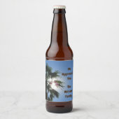 Wij waarderen u van familie palmboom dank u bier etiket (Voorkant)