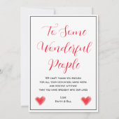 Wij waarderen u verpleegkundigen elk beroep gebaar bedankkaart (Achterkant)