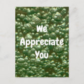 Wij waarderen u Werknemer Prestatie Dank je wel Briefkaart (Voorkant)