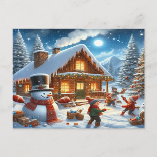 Wij wensen een prettig kerstfeest - O22 Uitnodiging Briefkaart