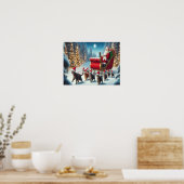 Wij wensen een prettig kerstfeest - O23 Poster (Keuken)