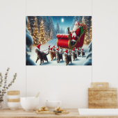 Wij wensen een prettig kerstfeest - O23 Poster (Keuken)