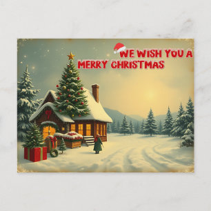 Wij wensen een vrolijk kerstfeest - O12 Briefkaart