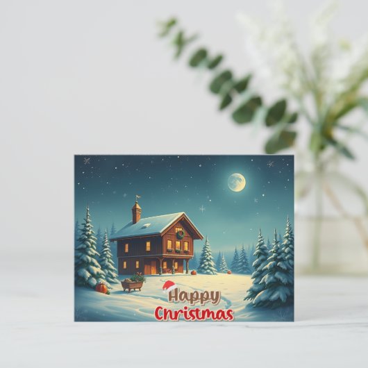 Wij wensen een vrolijk kerstfeest - O15 Feestdagenkaart (Staand voorkant)