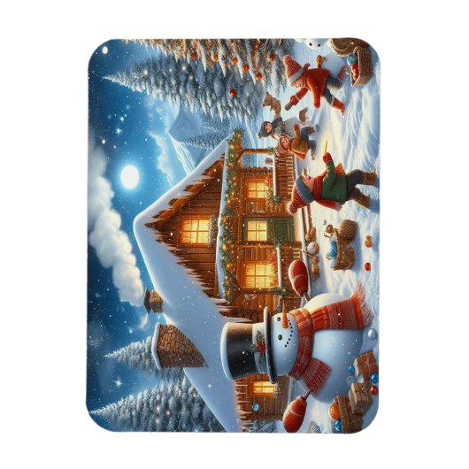 Wij wensen een vrolijk kerstfeest - O22 Magneet (Verticaal)