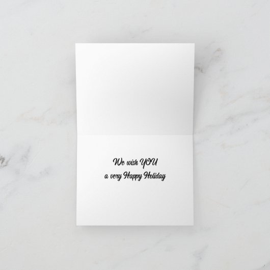 **WIJ** WENSEN JE EEN PRETTIG KERSTFEES KAART (Binnen)