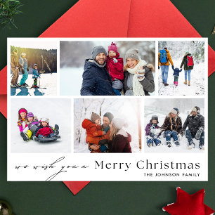 wij wensen jullie PRETTIG KERSTFEES 6 Foto Colla Feestdagenkaart
