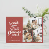 Wij wensen u de beste kerst ooit Kaart (Staand voorkant)