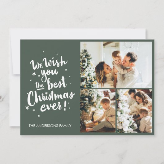 Wij wensen u de beste kerst ooit Kaart (Voorkant)