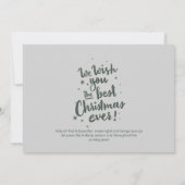 Wij wensen u de beste kerst ooit Kaart (Achterkant)