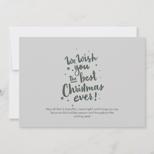 Wij wensen u de beste kerst ooit Kaart (Achterkant)