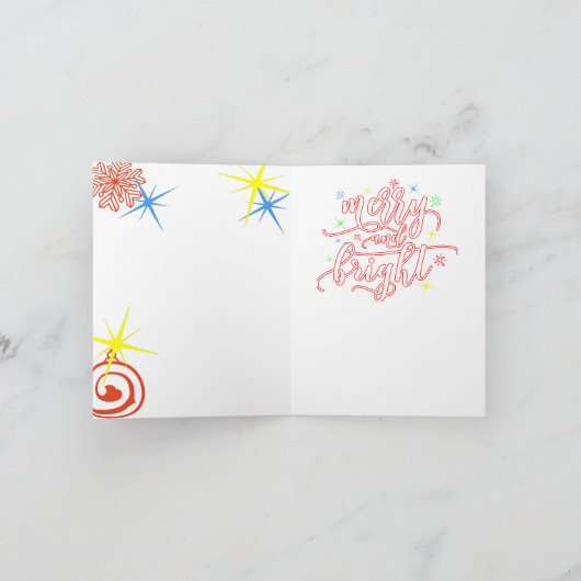 Wij wensen u een Kerstboom Feestdagen Kaart (Binnen)