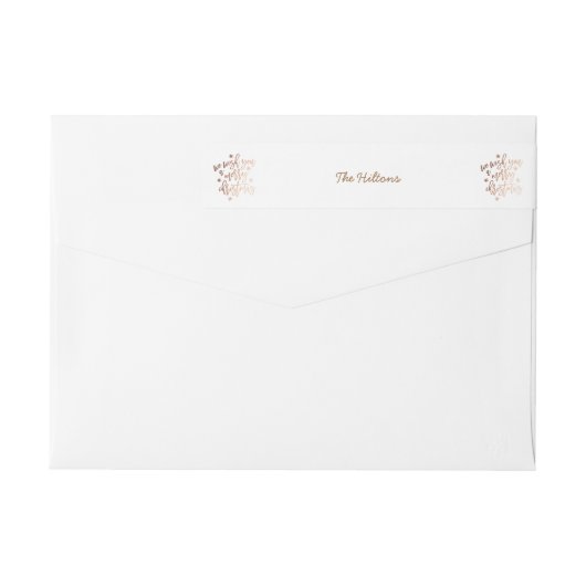 Wij wensen u een prettig kerstadres voor de Folie (Achterkant)