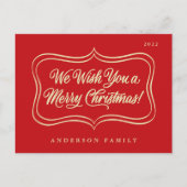 Wij wensen u een prettig kerstcadeautje met een go feestdagenkaart (Voorkant)