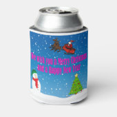 Wij wensen u een prettig kerstfeest en een gelukki blikjeskoeler (Blikje Achterkant)