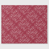 Wij wensen u een prettig kerstfeest en een gelukki cadeaupapier (Vlak)