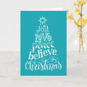 Wij wensen u een prettig kerstfeest en een gelukki kaart (Gele Bloem)