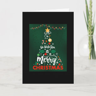 Wij wensen u een "prettig kerstfeest" feestdagen kaart