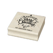 "Wij wensen u een prettig kerstfeest" Rubberstempel (Stempel)