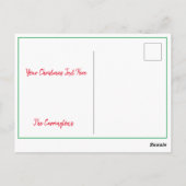 Wij wensen u een prettig kerstfotoscript briefkaart (Achterkant)