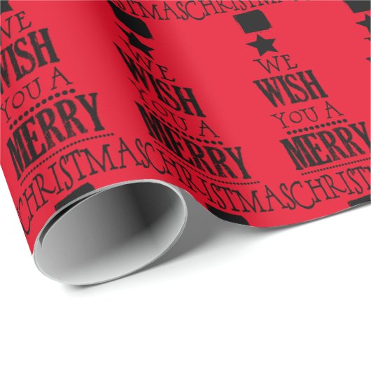 Wij wensen u een prettig kerstpapier cadeaupapier (Rol Hoek)