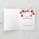 Wij wensen u een prettige feestdag voor kerstfeest feestdagen kaart (Binnen)