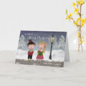 Wij wensen u een prettige Kaart voor kerstkartonne (Gele Bloem)