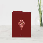 Wij wensen u een prettige kerstboom met Bourgogne Kaart (Achterkant)