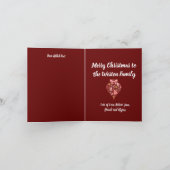 Wij wensen u een prettige kerstboom met Bourgogne Kaart (Binnen)