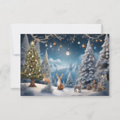 Wij wensen u een prettige kerstdag bedankkaart (Voorkant)