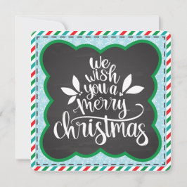 Wij wensen u een prettige kerstfeestkaart feestdagenkaart