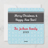 Wij wensen u een prettige kerstfeestkaart feestdagenkaart (Achterkant)