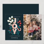 Wij wensen u een prettige kerstfotokaart feestdagenkaart (Voorkant / Achterkant)