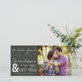 Wij wensen u een prettige kerstfotokaart feestdagenkaart (Staand voorkant)