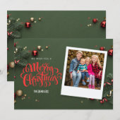 Wij wensen u een prettige kerstkaart (Voorkant / Achterkant)