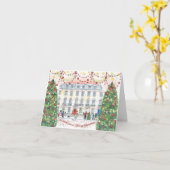 "Wij wensen u een prettige kerstkaart" Kaart (Gele Bloem)