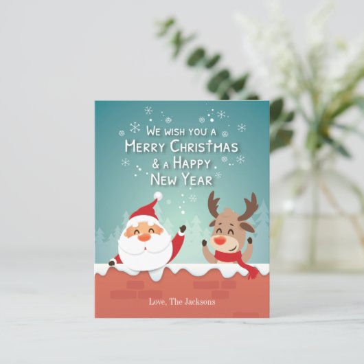 Wij wensen u een prettige kerstman op maat. (Staand voorkant)