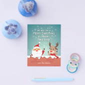 Wij wensen u een prettige kerstman op maat. flyer (Enkel)