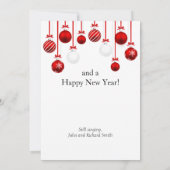 Wij wensen u een prettige kerstmuziek feestdagenkaart (Achterkant)