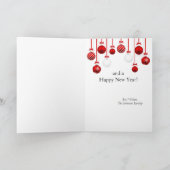 Wij wensen u een prettige kerstmuziekminimalist feestdagen kaart (Binnen)